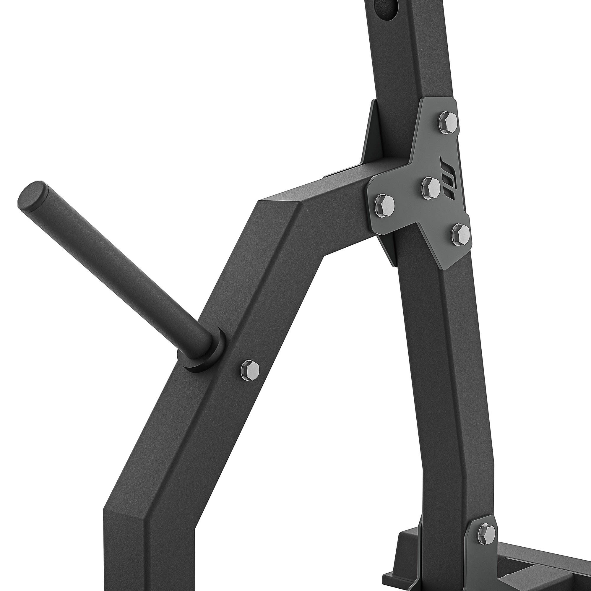 Supports D'haltérophilie Multiniveaux Marbo Sport MS-S105 (2 Pièces) - 6 Niveaux De Crochets, 3 Niveaux D'assurage
