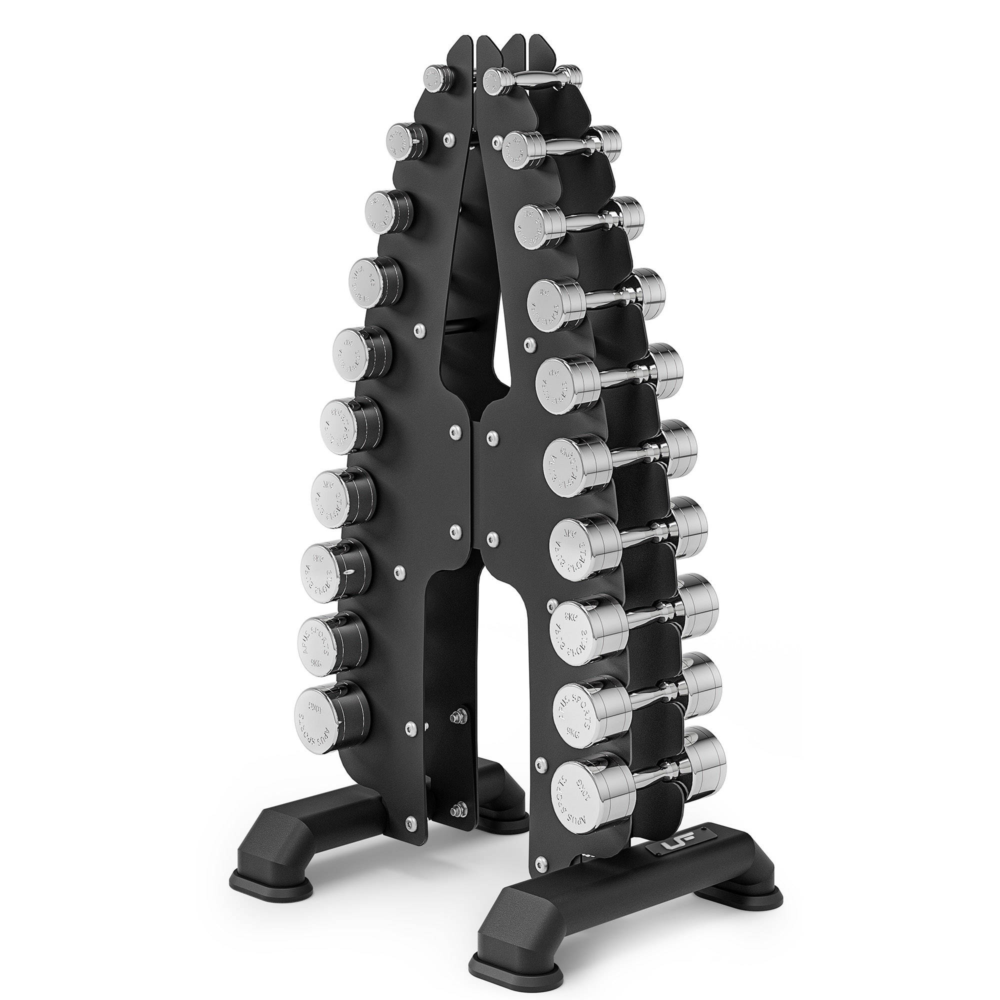 Chrome dumbbell rack hotsell
