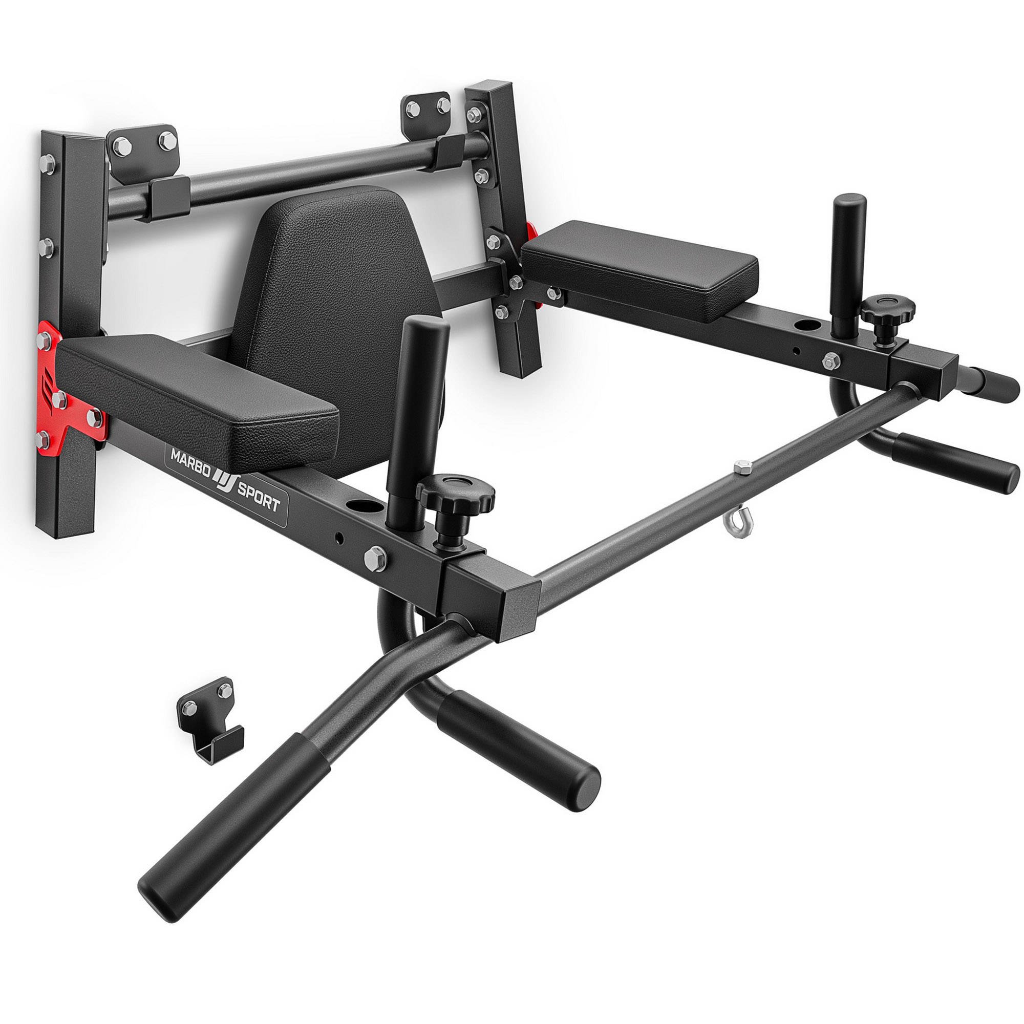 Mulitifunctional wall-mounted dip station with pull-up bar (2in1) MH-U205 –  Marbo Sport | Strength equipment \ Exercise equipment \ Dip stations For  beginners 