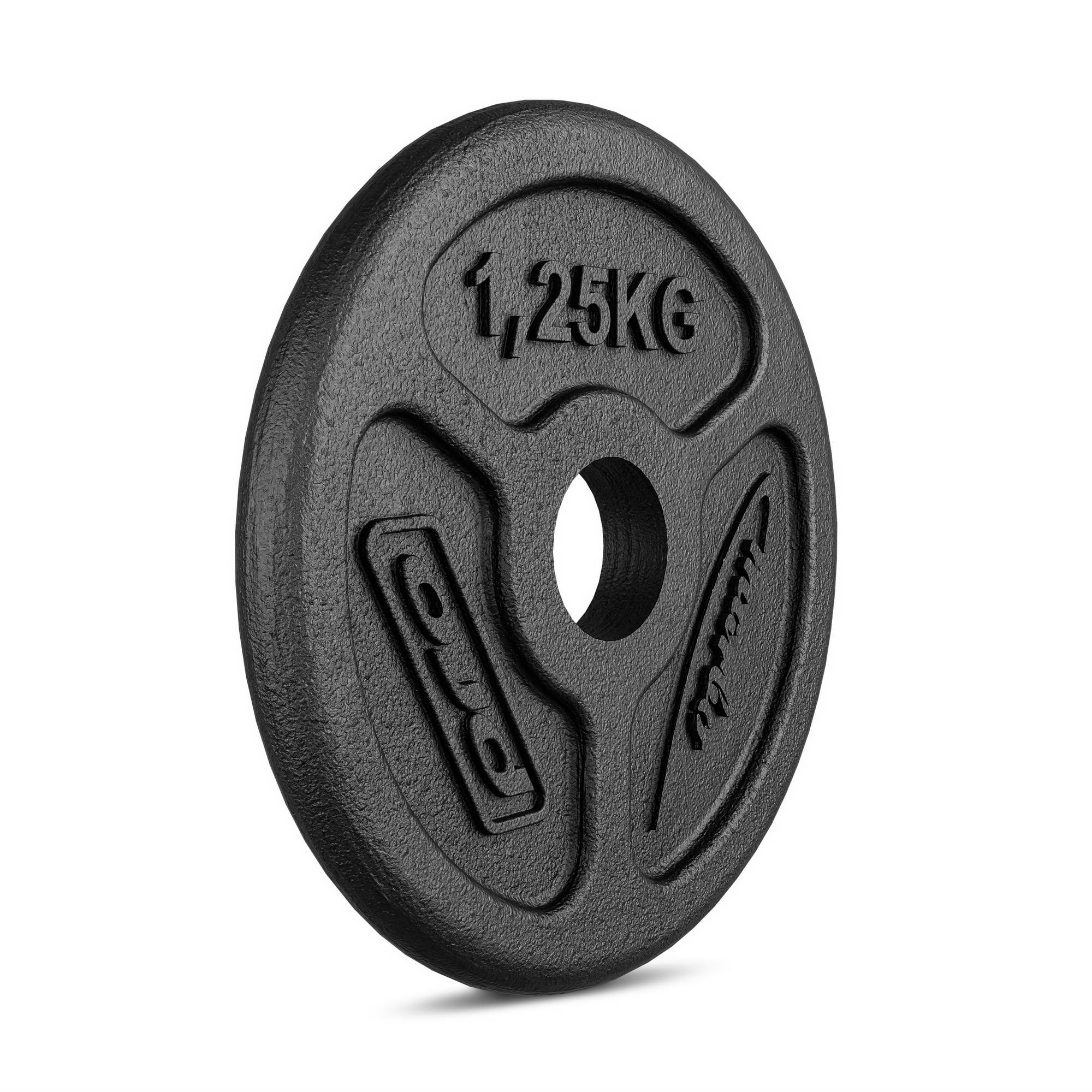 Cast iron weight plates slim 30 kg / 4 x 1.25 kg, 6 x 2.5 kg, 2 x 5 kg -  Marbo Sport