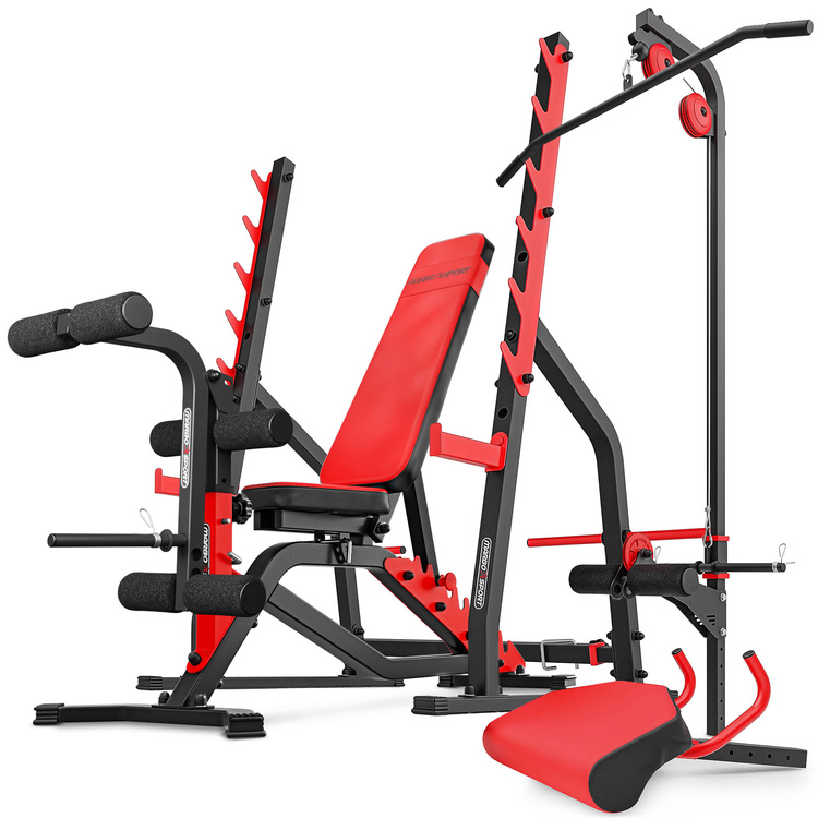 Set MS37 Multiadjustable bench MSL102 + Squat rack with spotter