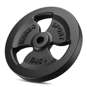Standard cast-iron Tri Grips weight plate 15 kg with ø31 mm bore - Marbo Sport