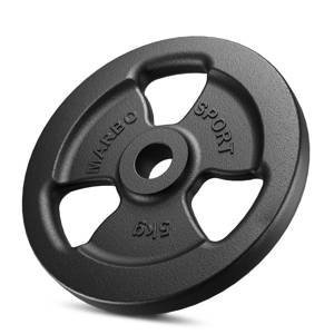 Standard cast-iron Tri Grips weight plate 5 kg with ø31 mm bore - Marbo Sport