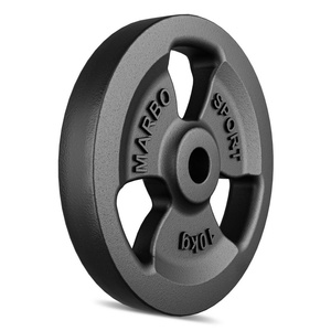 Standard cast-iron Tri Grips weight plate 10 kg with ø31 mm bore - Marbo Sport
