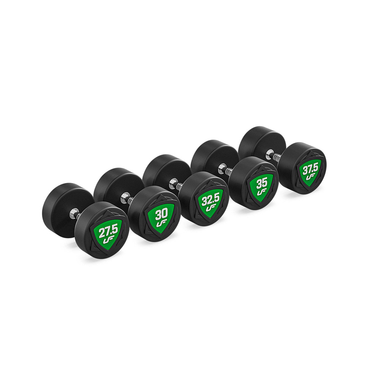 Set of polyurethane dumbbells 27,5-37,5kg (increments of 2.5 kg) 325 kg – UpForm