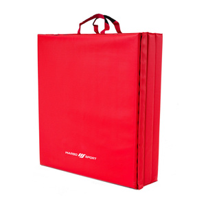 Folding gym mattress with Velcro (hard) 180 x 60 x 5 - red - Marbo Sport