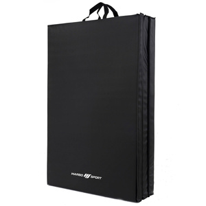 Stable folding mat with Velcro fastener 180 x 90 x 5 cm black - Marbo Sport