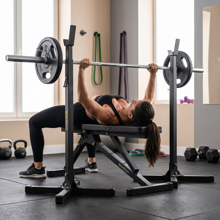 Set SG1 | Adjustable bench + Bench racks - SmartGym Fitness Accessories