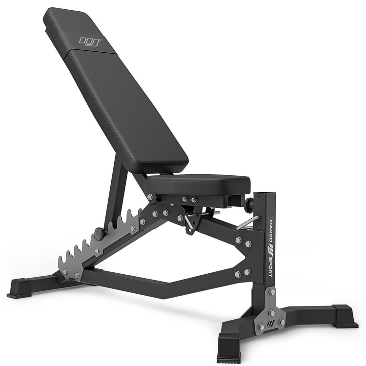 Set MS39_2.0 | double-sided adjustable training bench + preacher curl attachmen + leg press - Marbo Sport