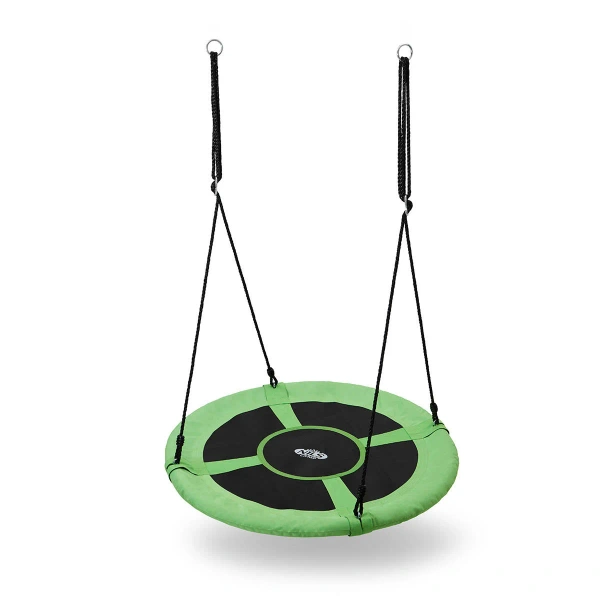 Stork's nest hanging swing Ø100 cm GREEN - NILS