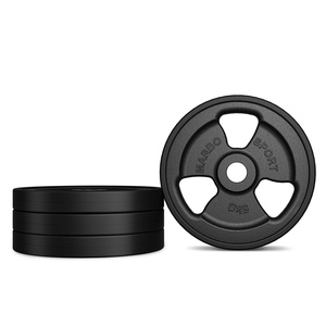 Cast iron rubberized disc 5 kg with ø31 mm bore MW-O5G-kier - Marbo Sport
