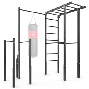 Outdoor ladder + pull-up bar with bag holder + handrails for dips (long) MO-Z5 - Marbo Sport