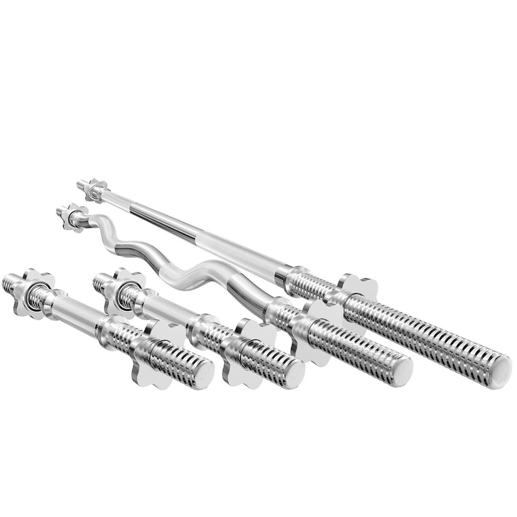 Set MWG3 | Barbell bar 180 cm + Curl bar 120 cm + 2x dumbbell bar 40 cm 30 mm - Marbo Sport