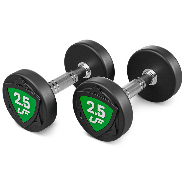 Set of polyurethane dumbbells 2,5-25kg (increments of 2.5 kg) 275 kg – UpForm