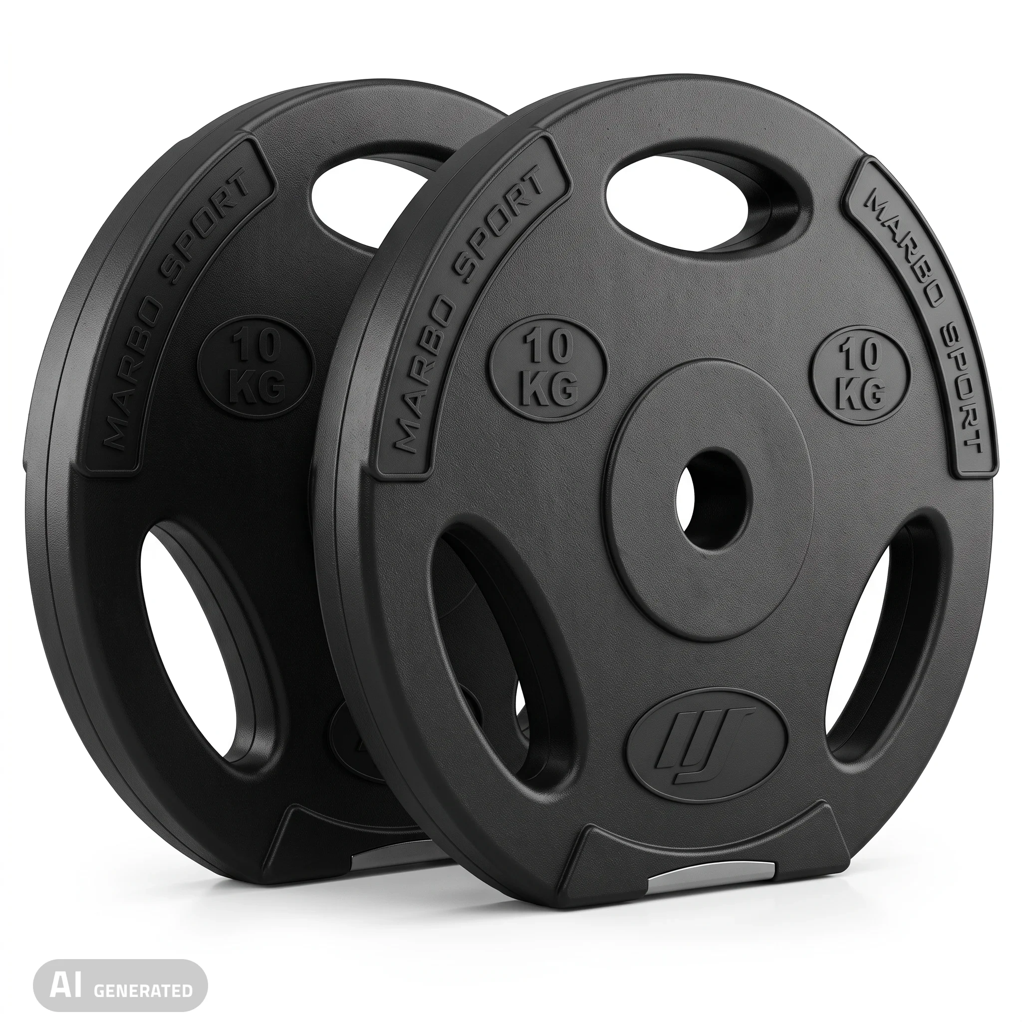2 x 10 kg Composite Weight Plates Set - Marbo Sport