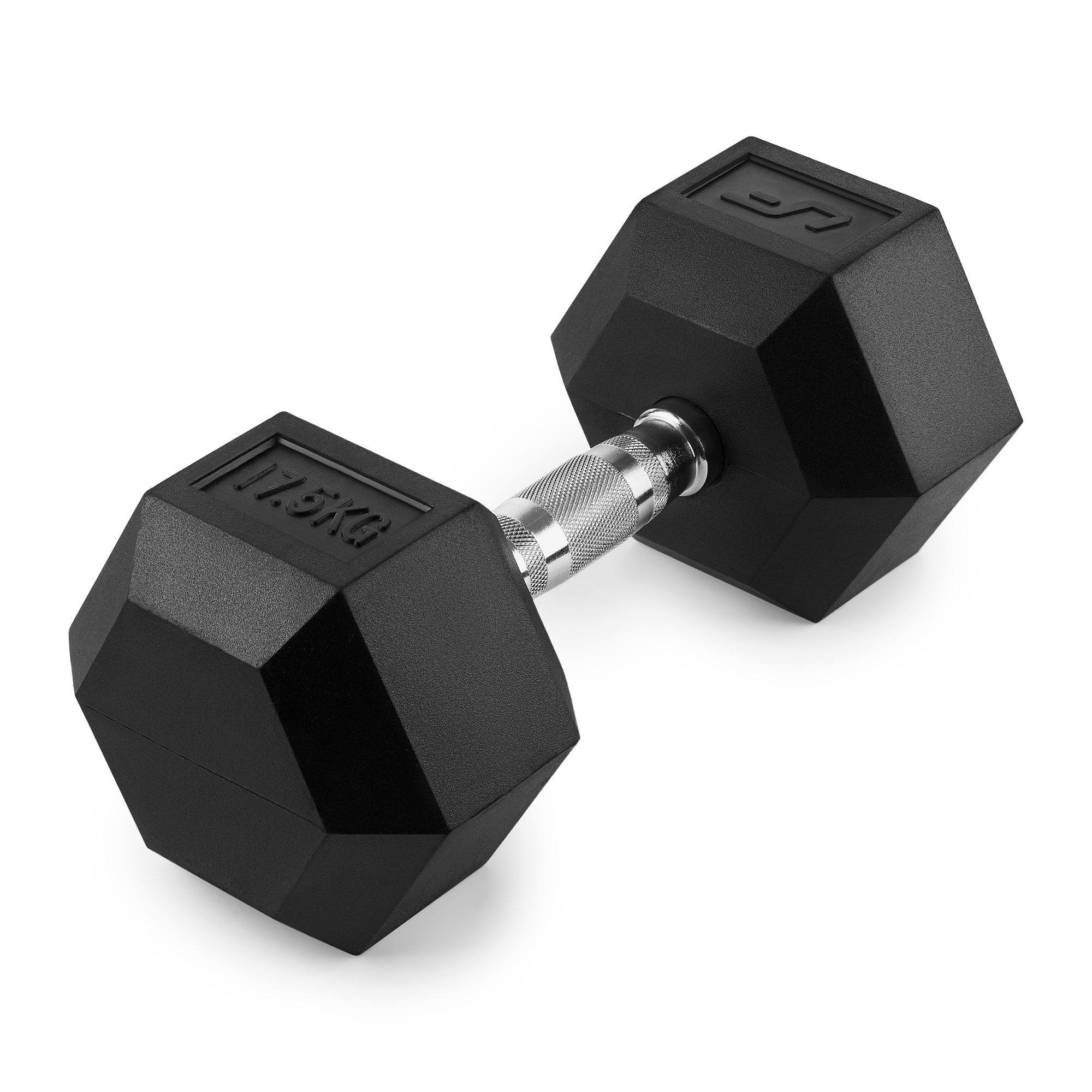 Rubber-coated HEX dumbbell