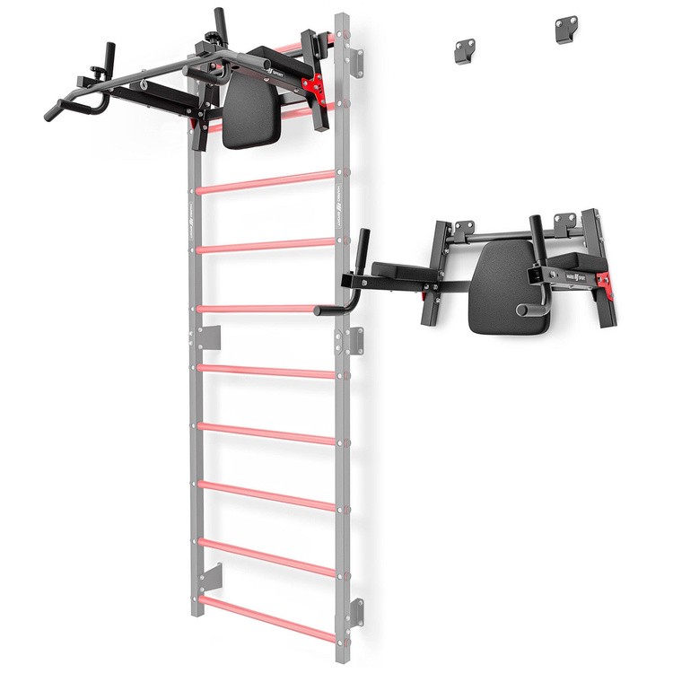 Mulitifunctional wall-mounted dip station with pull-up bar (2in1) MH-U205 – Marbo Sport