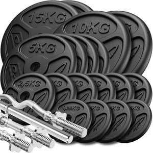 Set of reinforced barbells and slim weights 113 kg - Marbo Sport