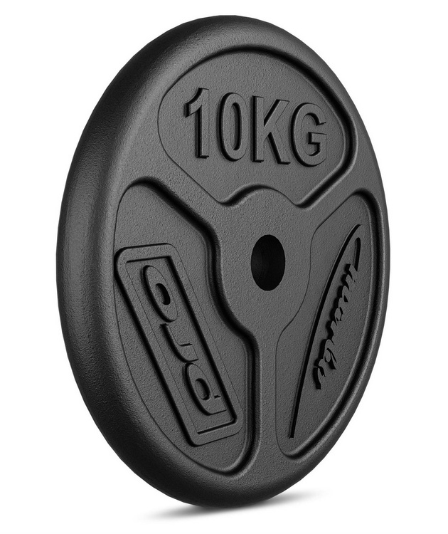 Standard iron discs slim 10 kg with ø31 mm bore MW-O10-slim - Marbo Sport
