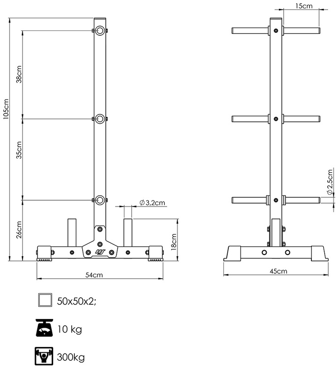 Weight tree MS-S103 2.0 - Marbo Sport