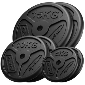 Cast iron weight plates slim set 60 kg / 2 x 15 kg + 2 x 10 kg + 2 x 5 kg - Marbo Sport