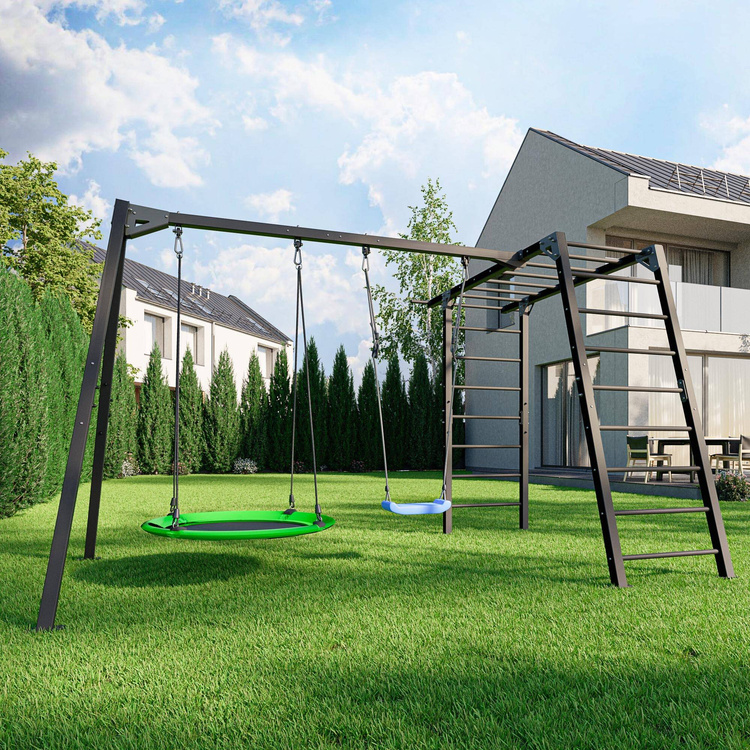 2-seater swing on bearings (frame) to the ladder PREMIUM MO-018 - Marbo Sport