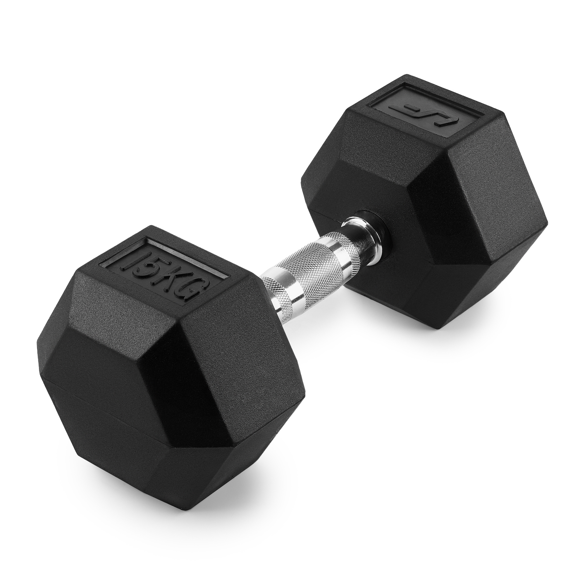 Rubber-coated HEX dumbbell