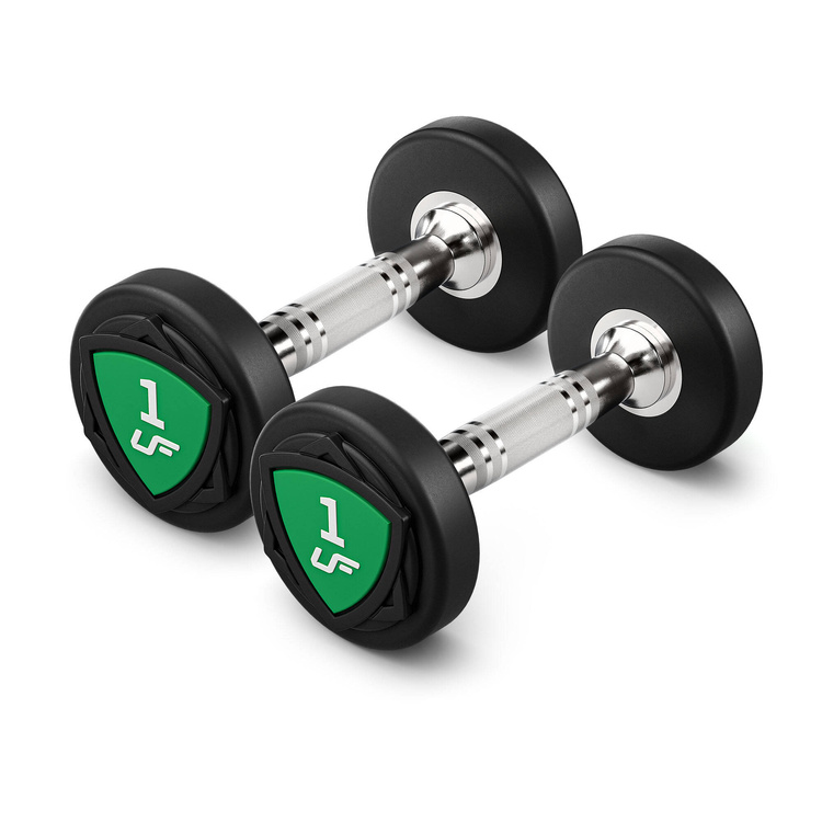 Set of polyurethane dumbbells 1-10kg (increments of 1 kg) 110 kg with dumbbell rack UR-S005– UpForm