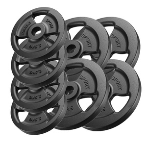 Tri-Grip weight plates made of cast iron set 30 kg / 4 x 5 kg + 4 x 2.5 kg - Marbo Sport