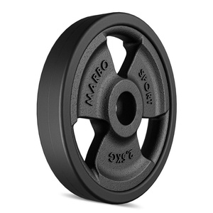 Cast iron rubberized disc 2.5 kg with ø31 mm bore MW-O2-5G-kier - Marbo Sport