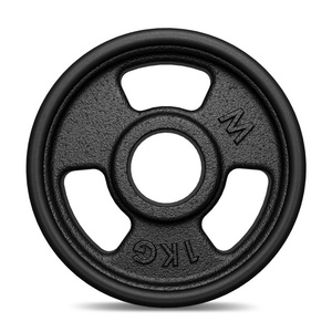 Cast iron rubberized disc 1 kg with ø31 mm bore MW-O1G-Kier - Marbo Sport