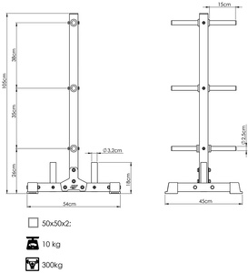Weight tree MS-S103 2.0 - Marbo Sport
