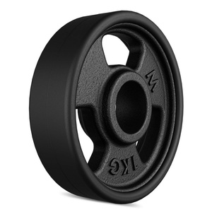 Cast iron rubberized disc 1 kg with ø31 mm bore MW-O1G-Kier - Marbo Sport