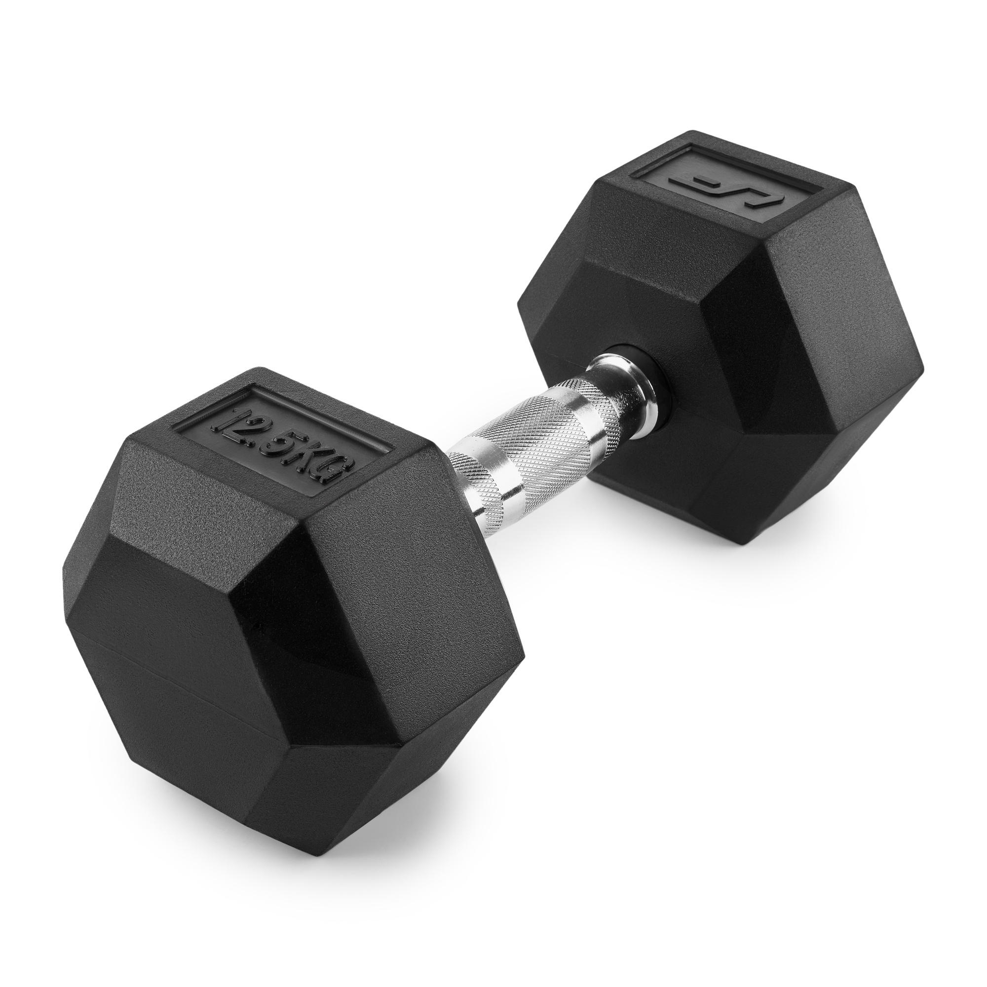 Rubber-coated HEX dumbbell