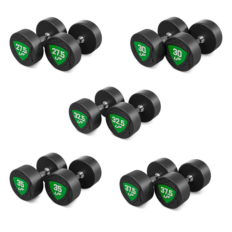 Set of polyurethane dumbbells 27,5-37,5kg (increments of 2.5 kg) 325 kg – UpForm