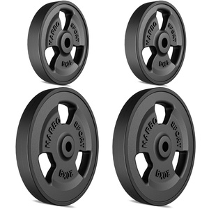 Tri-Grip rubberized cast iron weight plates set 60 kg / 2 x 20 kg + 2 x 10 kg - Marbo Sport