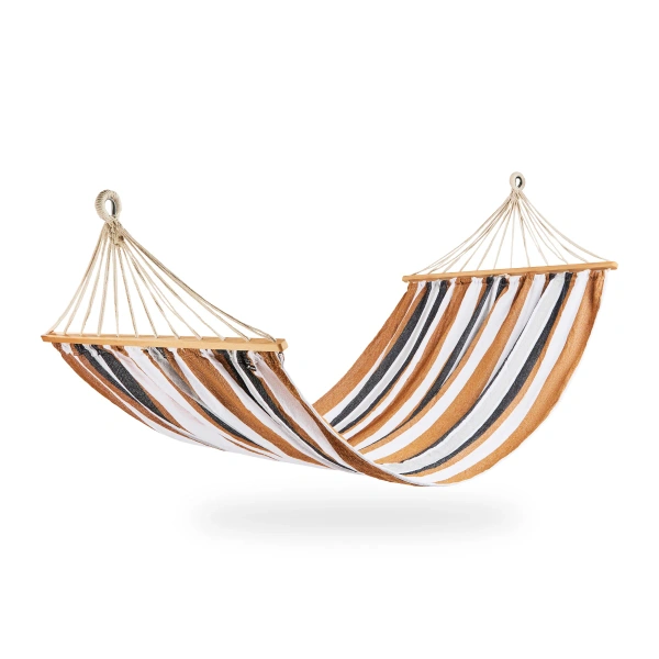 Garden hammock with wooden spreader bar 290 x 125 cm - Ubeform