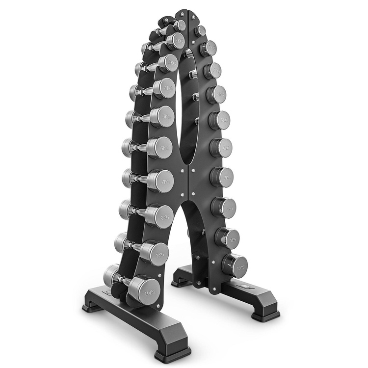 MP-S206 2.0 chrome dumbbell stand - Marbo Sport