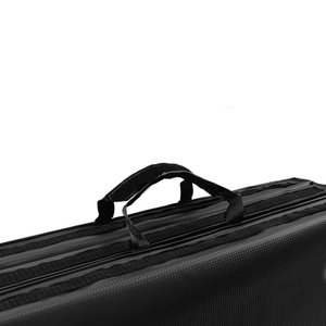 Stable folding mat with Velcro fastener 180 x 90 x 5 cm black - Marbo Sport