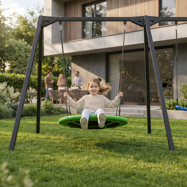Three-person swing with bearings (frame) PREMIUM MO-014 - Marbo Sport