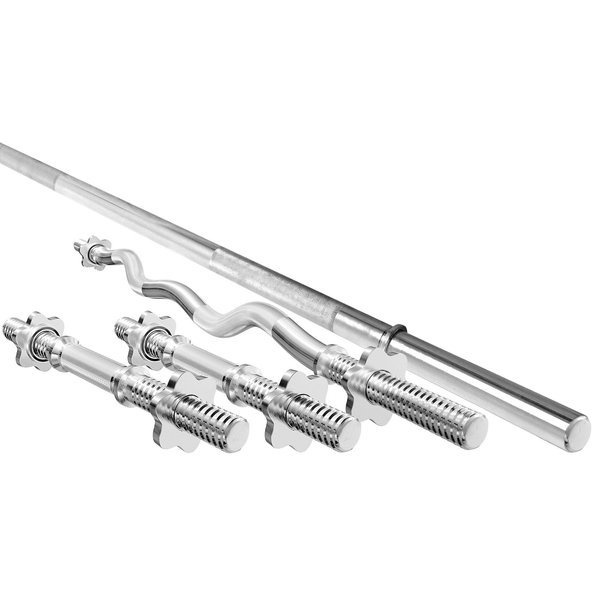 Set MWG2 | Barbell bar 198 cm + Curl bar 120 cm + 2x dumbbell bar 40 cm 30 mm - Marbo Sport