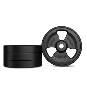 Cast iron rubberized disc 10 kg with ø31 mm bore MW-O10G-kier - Marbo Sport