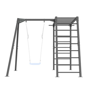 PREMIUM gymnastic ladder - MO-016 + PREMIUM single swing (frame) - MO-017 - Marbo Sport