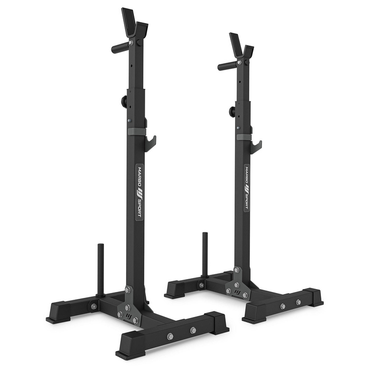 Set MS30_2.0 | double-sided adjustable training bench + multilevel barbell racks (2 pieces) with assistance - Marbo Sport