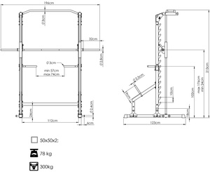Smith Machine with Linear Bearings MS-U117 2.0 - Marbo Sport