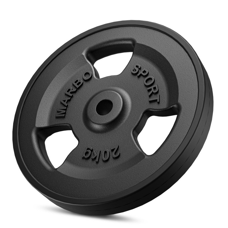 Set of reinforced grips and rubberized weights 172 kg - Marbo Sport