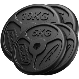 Cast iron weight plates slim set 30 kg / 2 x 10 kg + 2 x 5 kg - Marbo Sport