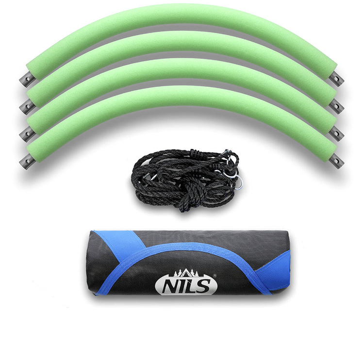 Stork's nest hanging swing Ø100 cm BLUE - NILS