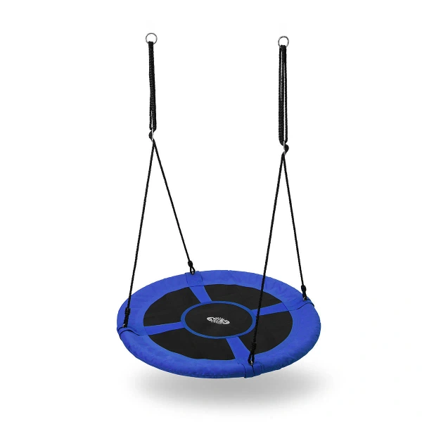 Stork's nest hanging swing Ø100 cm BLUE - NILS