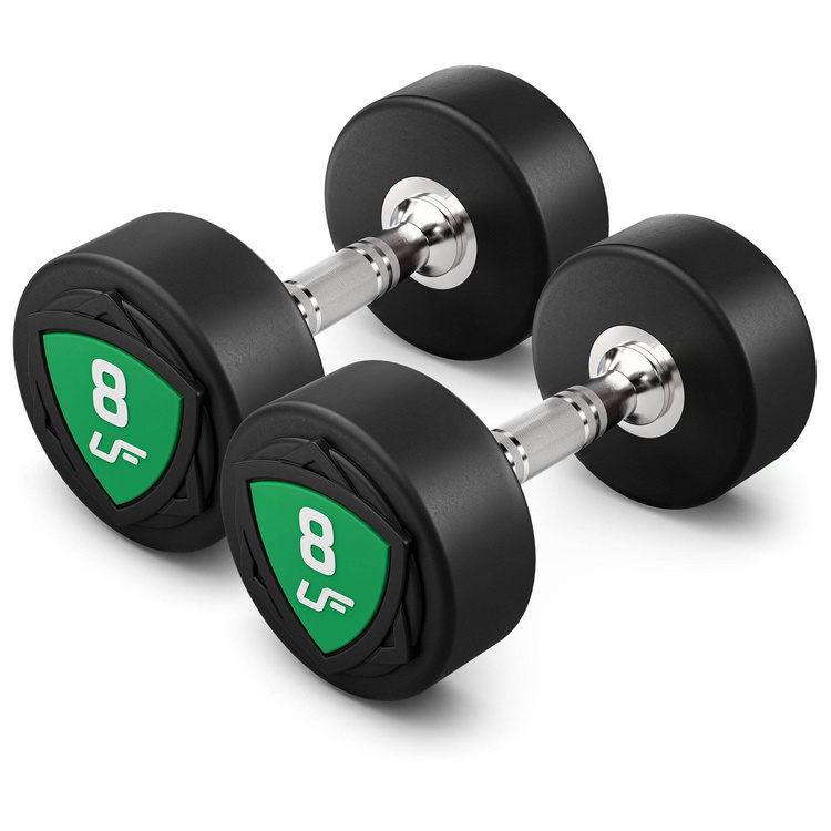 Set of polyurethane dumbbells 1-10kg (increments of 1 kg) 110 kg with dumbbell rack UR-S005– UpForm